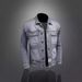 And Autumn Denim For Men 2025 New Style Spring Loose Large Middle Aged Men's Casual Work Jacket Top_mkmklike.com