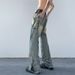 Nordmann American High Street Jeans Men's Autumn And Winter Style Straight Loose Slimming Trousers Design Sense Retro Wide Leg_mkmklike.com