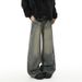 Men's Washed Distressed Patchwork Jeans Straight Leg Loose Fit Wide Leg American High Street Style Trendy Cool Retro Long Pants_mkmklike.com
