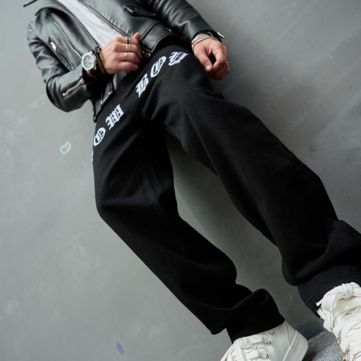 Men's Clothing trade retro casual jeans men's fashion loose pants high-street wide-leg pants selfie_mkmklike.com