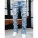 Summer New Men's Straight Leg Jeans Versatile Hip Hop Style European And American Fashion Street Trousers Wholesale 2026_mkmklike.com