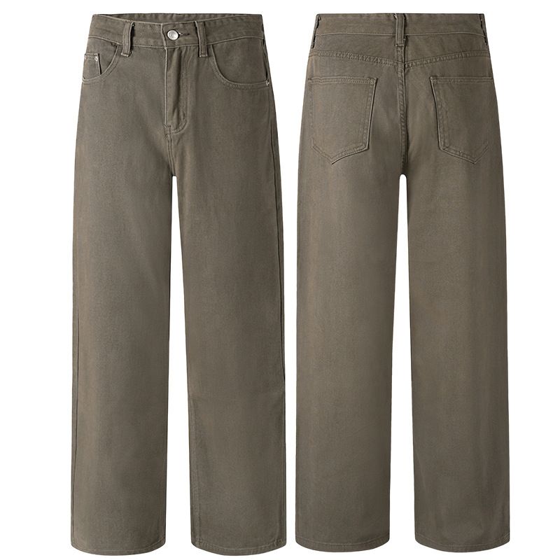 Men's Winter Fleece-Lined Jeans – Loose Straight Fit High Street Fashion Pants (S-3XL)_mkmklike.com