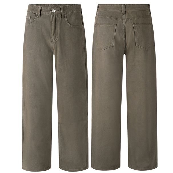 Men's Winter Fleece-Lined Jeans – Loose Straight Fit High Street Fashion Pants (S-3XL)_mkmklike.com