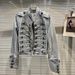 Women's Slimming Stand Collar Long Sleeve Denim Jacket Heavy Industry Motorcycle Short Trendy Top For Spring Autumn Winter_mkmklike.com