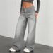 Spring/Summer Women's High Waist Wide Leg Jeans Retro Fashion Straight Leg Loose Fit Relaxed Everyday Wear Versatile Comfortable Feshion Trend_mkmklike.com