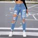Women’s Clothing jeans spring and summer women's ripped high elastic jeans for women_mkmklike.com