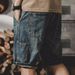 Men's Clothing Summer Thin Straight Denim Shorts Casual Ripped Five Point Trendy Loose Fit Pants_mkmklike.com