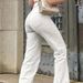 Women's High-Waisted Straight Leg Denim Pants Casual Loose Fit Trousers in White And Black for Autumn Comfortable Wear_mkmklike.com