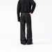 Men's Heavyweight Selvedge Denim Jeans – 14.5oz Black-Gold Vintage Straight-Leg Trousers (100% Cotton, No Stretch, Resin-Fixed Wash)_mkmklike.com