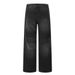 Punk Washed Denim Pants Men Loose Streetwear Vintage Frayed Casual Wide-Leg Straight Trousers_mkmklike.com