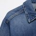 Women's Denim Jacket Casual Long Sleeve Round Neck Polyester Coat For Daily Wear XS/S/M/L_mkmklike.com