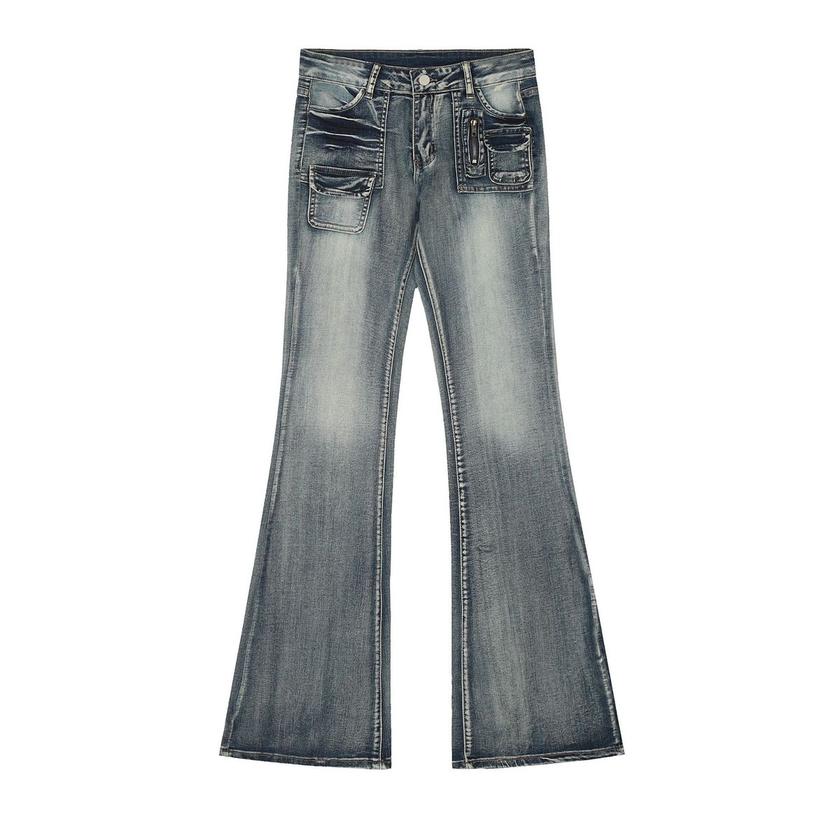 Women’s Clothing Brand Street Fashion Denim Flared Slim Fit Women's Hot Girl Jeans_mkmklike.com
