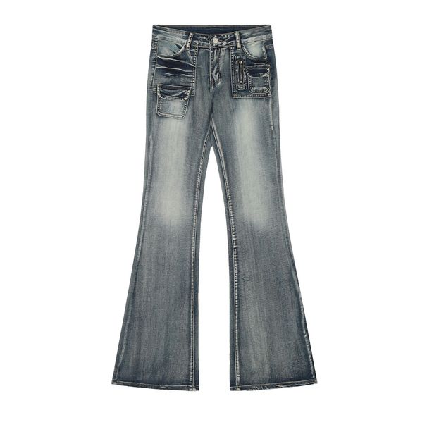 Women’s Clothing Brand Street Fashion Denim Flared Slim Fit Women's Hot Girl Jeans_mkmklike.com