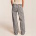 Women's Straight Leg Jeans Leopard Print Denim Street Fashion_mkmklike.com