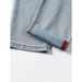 Men's Light Blue Slim Fit Stretch Denim Jeans - Comfortable Business Casual Tapered Pants With Vintage Wash_mkmklike.com