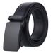 HOT Men's Automatic Slip Buckle Business Casual Leather Black Waist Belt_mkmklike.com