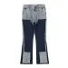 Men's Jeans European Ink Sprayed Flared For Men Contrast Color Looen Fit Streetwear Denim Clothes Open Hem Male's Baggy_mkmklike.com