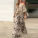 Women's Clothin fashion oblique collar one shoulder high waist casual printed pants suit for women_mkmklike.com