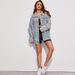 K Women's Fashion Denim Long Sleeved Tattered Tassel Cardigan Jacket_mkmklike.com