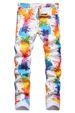 Men's Casual Stylish Straight Slim Fit Jeans Young Hiphop Skinny Denim Pants_mkmklike.com