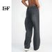 EF JEANS | 2023 New Product, Korean Version Straight Tube American Trend Ripped Denim Trousers, Men's And Women's Same Black_mkmklike.com