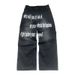Men's Clothing 2026 Cross Border Street American Retro Hip Hop Loose Baggy Letter Print Jeans Men_mkmklike.com