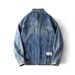 Loom Autumn Trendy Brand Workwear Youth European And American Loose Street Style Cool Denim Jacket Men Wholesale_mkmklike.com