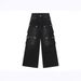 American Retro Multi-pocket Denim Trousers Men's Trendy Hip-hop Niche Design Sense Loose Casual Wide-leg Pants_mkmklike.com