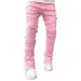 2024 New mens designer jeans Loose pants high waist Ripped High Street Retro Paint Spot Patch Hole Denim Streetwear silm_mkmklike.com