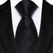 Unisex Classic monochrome satin tie business casual wedding tie_mkmklike.com