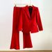 Women's clothing Suit Pants Irregular Lapel Simple Black Red Jacket + Pants_mkmklike.com