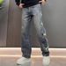 Men's American Retro Style Loose Straight Leg Jeans Trendy Casual Ripped Wide Leg Trousers 2026 New Versatile_mkmklike.com