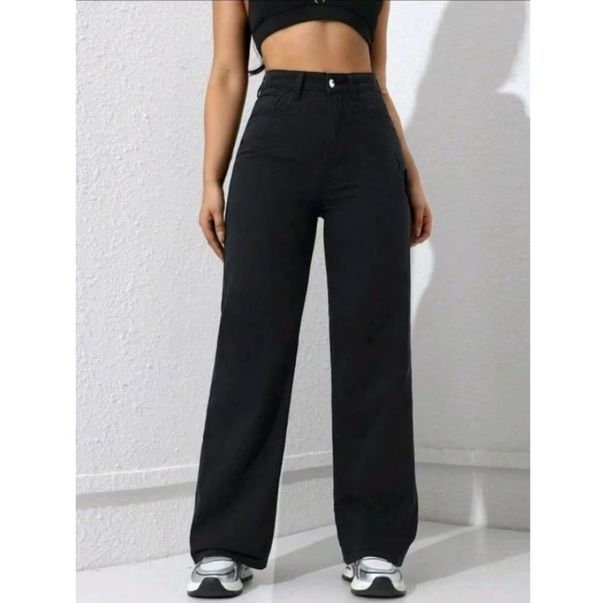 Women's plus Size Straight Leg Jeans Fashionable Loose Fit Denim Imported from Europe America And Southeast Asia_mkmklike.com