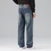Jeans Men's New Versatile Loose Fashion Simple Straight Casual Pants_mkmklike.com