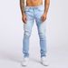 New Men's Trend Black Slim High Waist Denim Slim-Fit Pants For Men_mkmklike.com