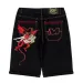 Casual Hip Hop Men's Embroidery Straight Leg Jeans High Street Style Loose Fit Long Trousers Trendy Y2K Devil Beauty_mkmklike.com