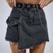 Women's Clothing Women's denim shorts skirt high waist versatile slim fit skirt pants_mkmklike.com