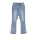 Men's Clothing Retro Distressed Tassel Flared Patchwork Jeans, High Street Straight Leg Wide-leg Trousers_mkmklike.com