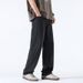 Lyocell Sky Jeans For Men Spring/Summer Thin, Loose, Straight, Large, Ice Silk Drop, Wide Legs, Long Pants Trendy_mkmklike.com