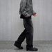 Retro American Style Washed Black Straight Leg Jeans, Loose High Street Workwear, Vibe Street Design Pants_mkmklike.com