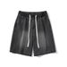 Men's Clothing Shorts Hip Hop Loose Straight Casual All Match Solid Color Shorts_mkmklike.com