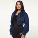 Women's Stretch Denim Jacket – Classic Button-Up Cardigan Style With Long Sleeves & Versatile Fit_mkmklike.com