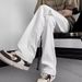 Men's White Flared Jeans – Trendy High-Street Fit, Slim Straight Leg Casual Denim Pants (S-XXXL)_mkmklike.com