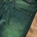 Men's Slim Fit Jeans Emerald Green Washed Casual Versatile Trousers Spring Fashion Elastic_mkmklike.com