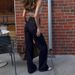 Trending Women's Jeans – Vintage Washed Blue | High Waist | Baggy Wide Leg | Distressed Details | Streetwear Staple_mkmklike.com