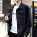 Spring And Autumn Hong Kong Style Denim Jacket Men's Loose Ruffian Handsome Splicing On Clothes Trend Korean Version Ins Casual Jacket_mkmklike.com