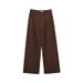 AlloFu American Retro Loose Wide-leg Jeans For Women, Drapey, Casual Straight-leg Pants 3390_mkmklike.com