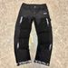 Men's Clothing Men's Denim Cargo Pants, European And American Fashion, Popular On Instagram Style, Stretch Patch Denim Layered Flared Pants 021_mkmklike.com