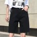 K Women's New Style High-Waisted Loose Skinny Straight Mid-Length Jeans_mkmklike.com