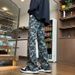 Spring And Autumn New American Jeans Men's High Street Trendy Brand Camouflage Work Loose Straight Wide Leg Casual Long_mkmklike.com